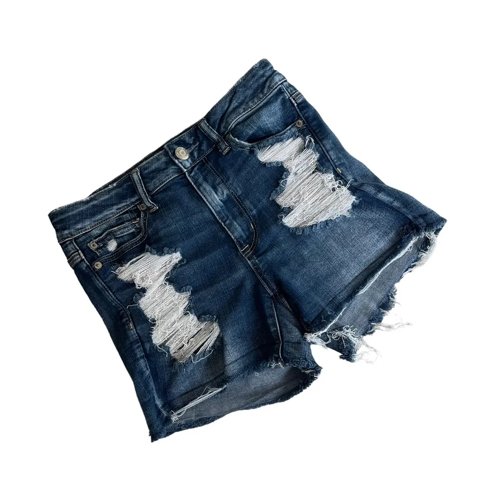 American Eagle Outfitters Next Level Stretch Distressed Hi Rise Shortie, Sz 8 - Image 4