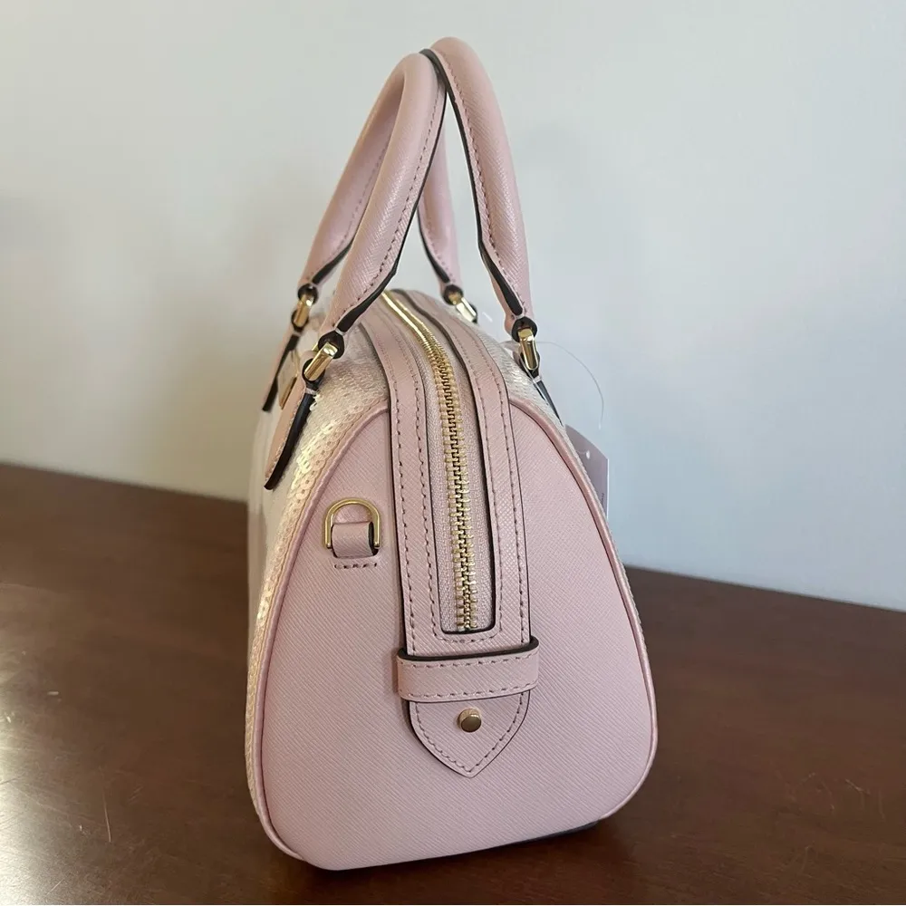 Kate Spade Madison Satin Sequin Small Dolly Duffle - Image 7