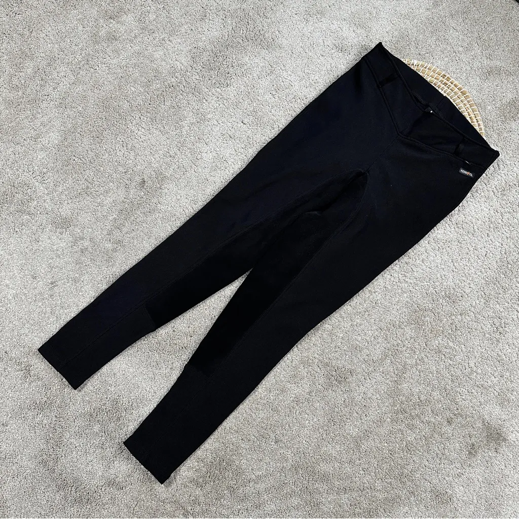 Kerrits Microcord Breeches Tight Riding Horse Equestrian Full Seat in Black L - Image 3