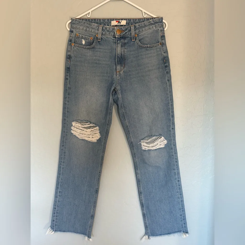 Aviator Nation Womens Distressed Mid Rise Canyon Vintage Jeans Size 26 $265 - Image 3