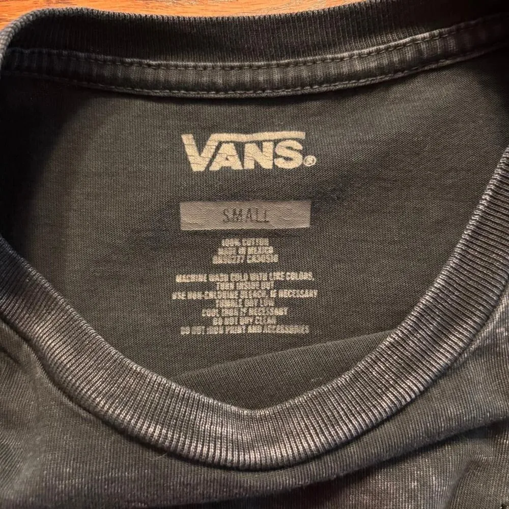 Vans Cropped Tee Dark Grey Short Sleeve Women's Size Small - Image 3