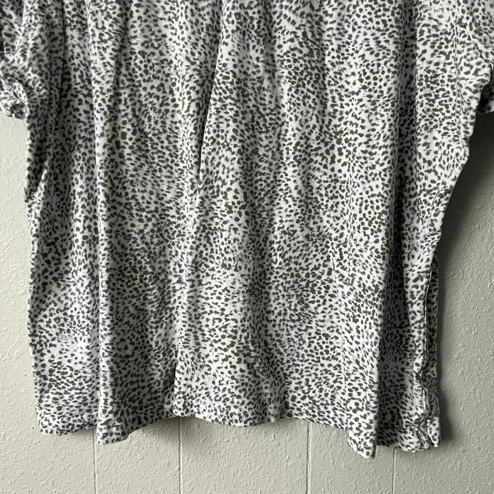 Athleta Womens T-Shirt 3X Cotton Animal Print Casual Everyday Comfort Wear Basic - Image 4