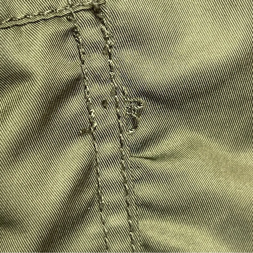 TopShop Green MA1 Bomber Jacket Zip Up Women’s Size 4 US Ruching - Image 6