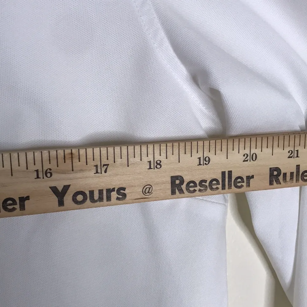 Footjoy ladies baby pique polo golf shirt with sleeves size large - Image 6