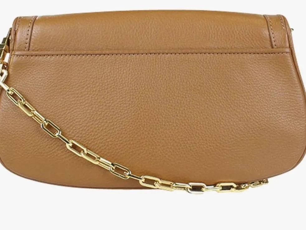 Tory Burch 'Amanda' Logo Flap Clutch in Royal Tan - Image 5