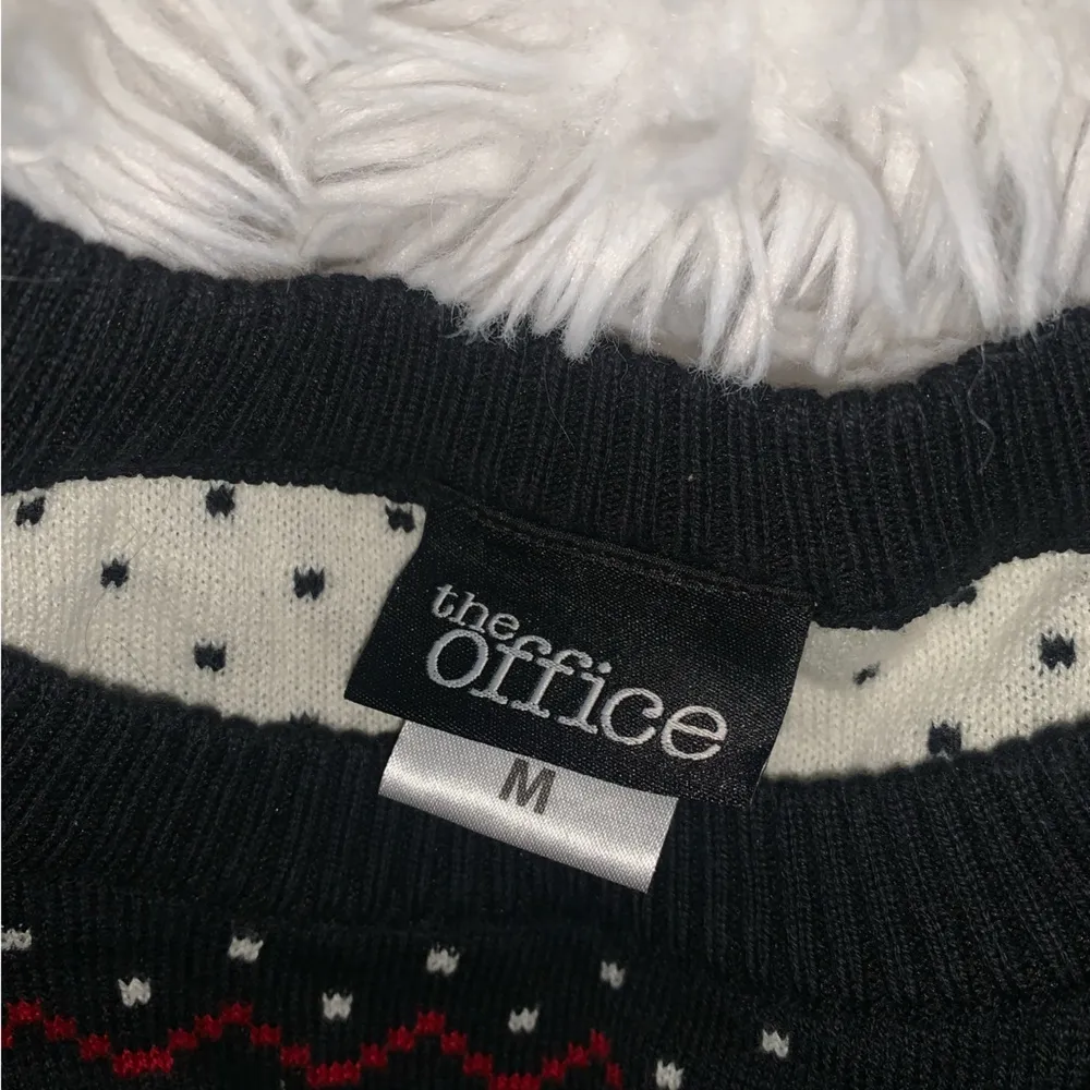 The Office Christmas Sweater Belsnickel Dwight Cheer or Fear M Blue Size M - Image 3