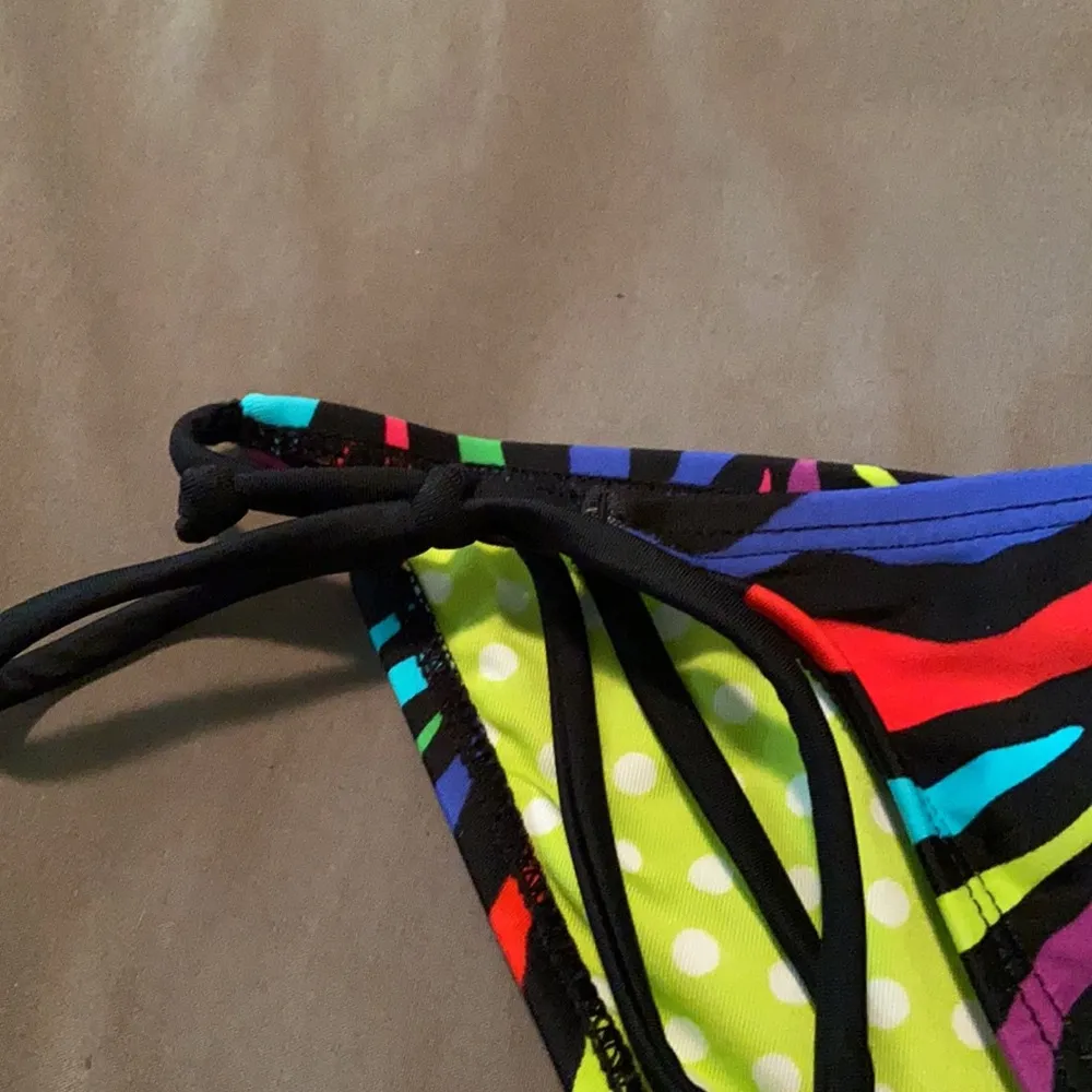 O’Neill Colorful Zebra Stripe Bikini Bottom - Image 3