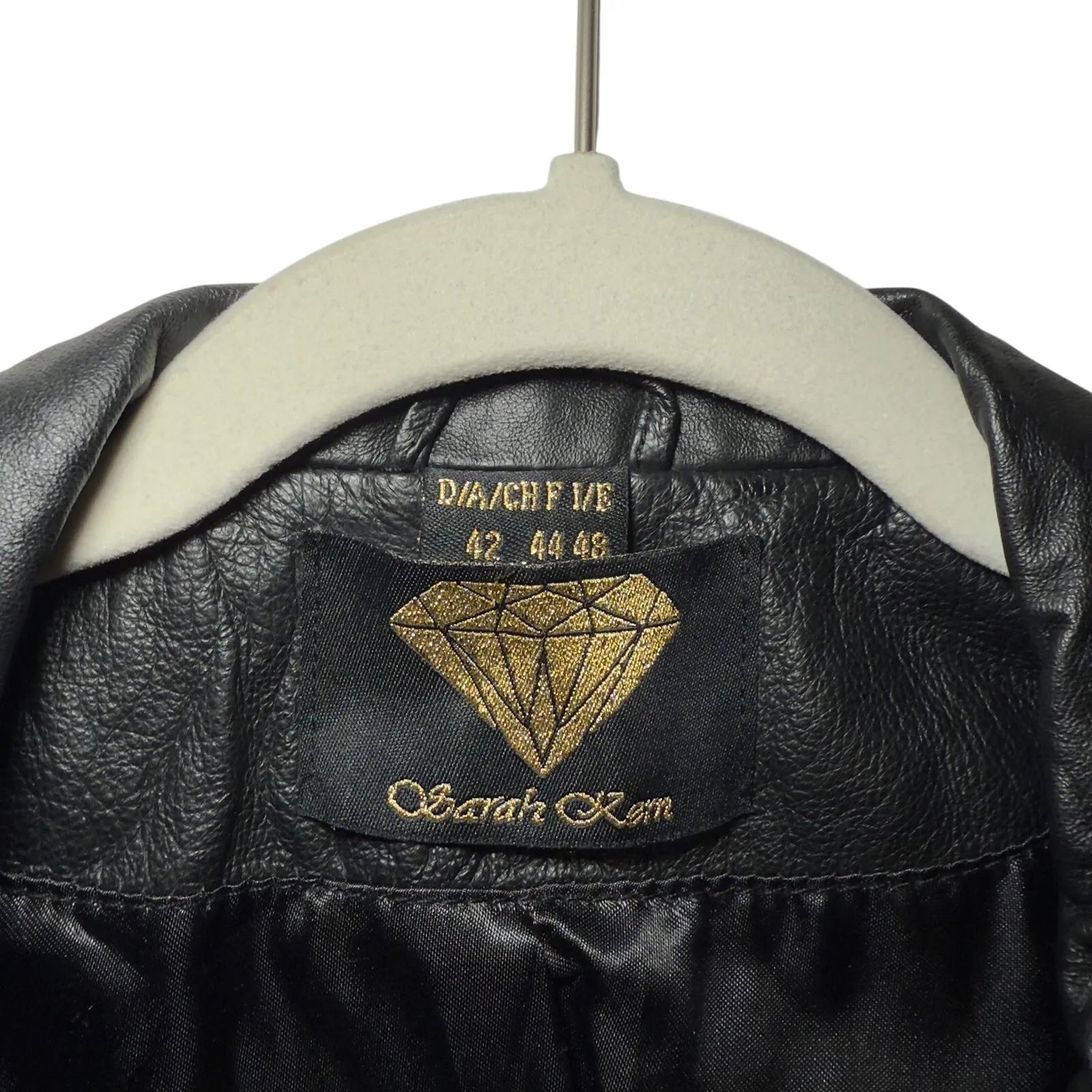 Sarah Kern Black Leather Blazer Studded Dark Academia Grunge Punk Edgy L/XL - Image 6