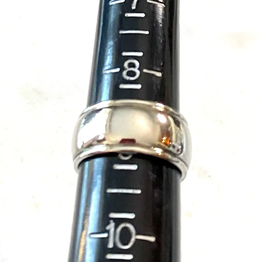 Steel High Polished Band Ring Silver - Image 2