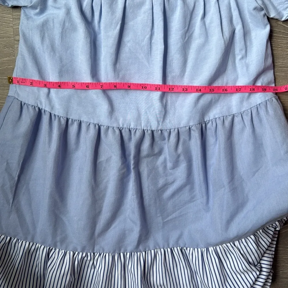 Tuckernuck Pomander Place Exclusive Blue Striped Quinn Dress XS - Image 4