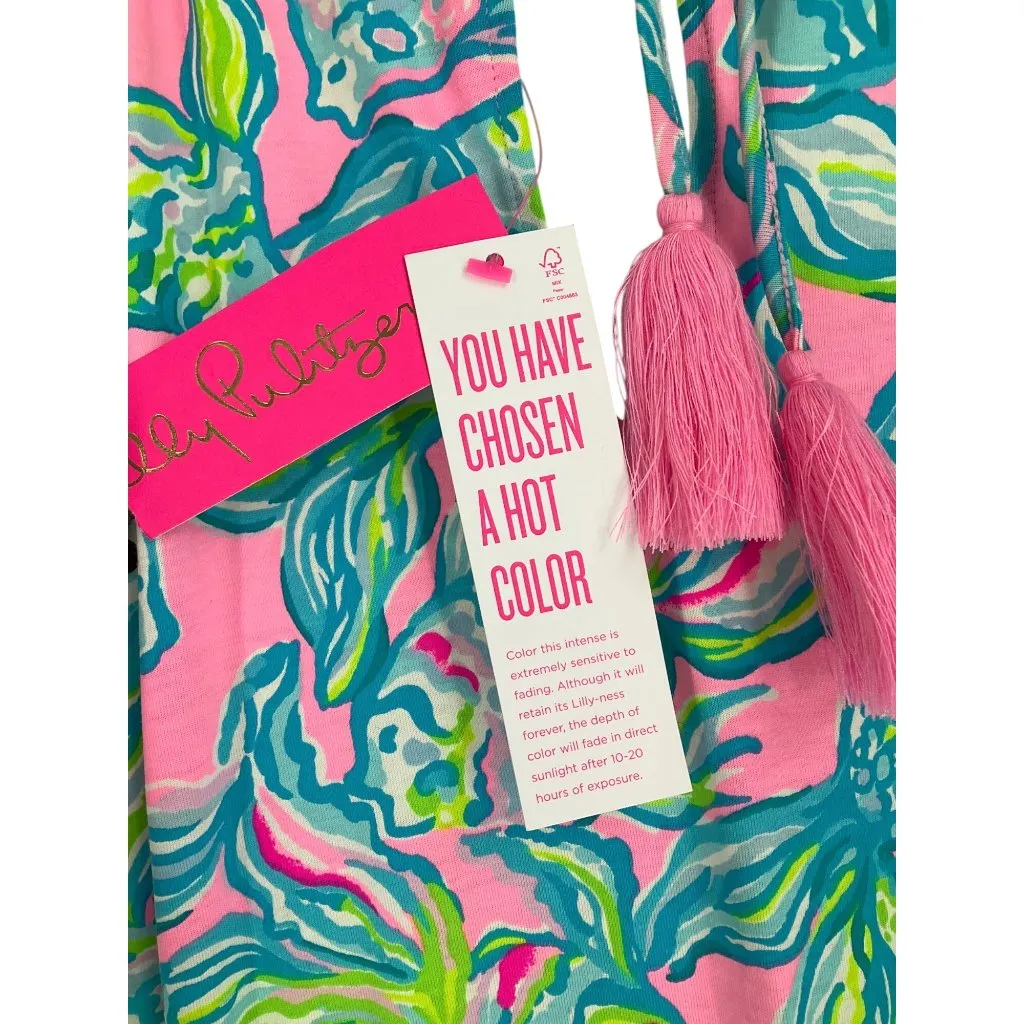 Lilly Pulitzer pelican pink Off the Scales Margot Swing Dress XL pima cotton - Image 4