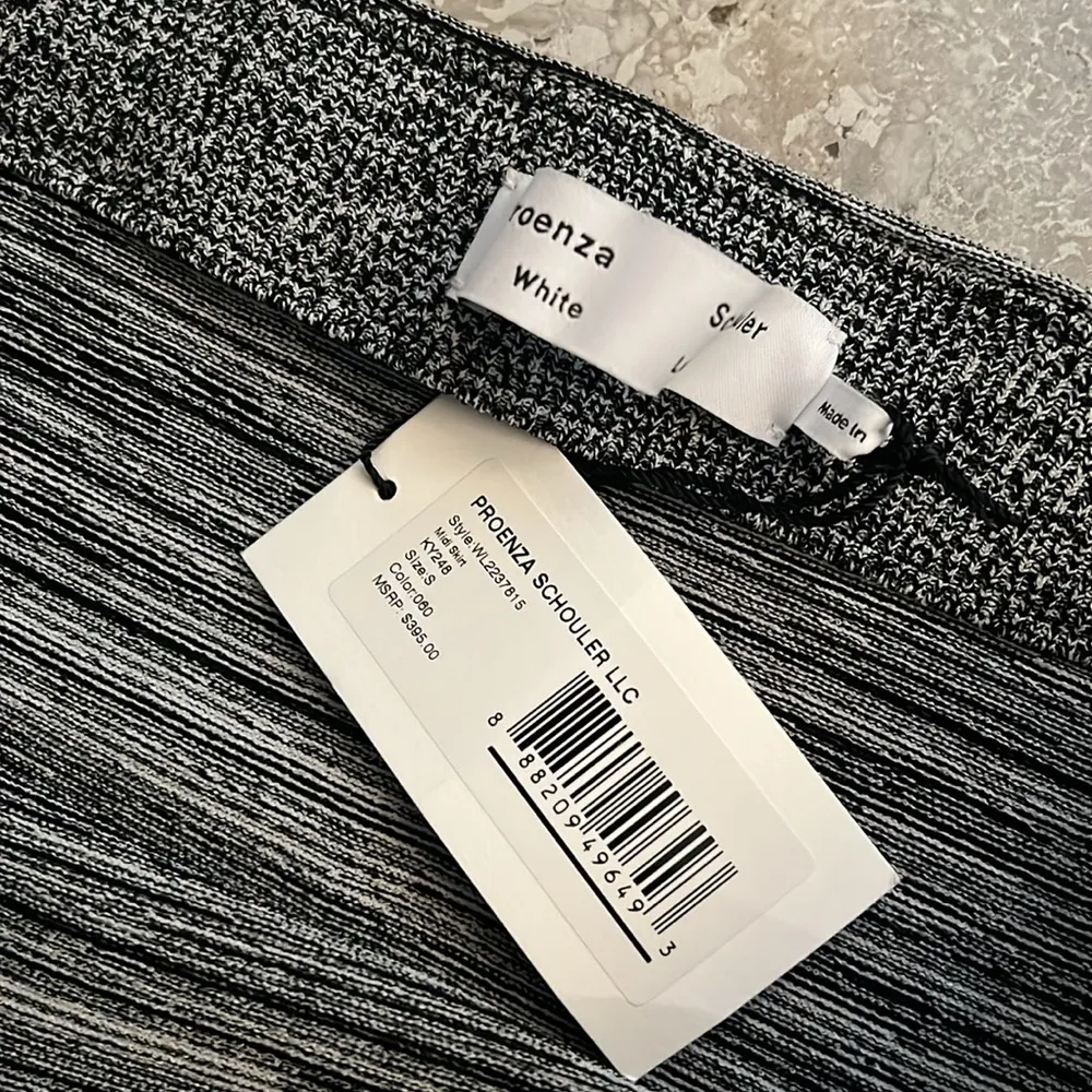 Proenza Schouler White Label Striated Knit Pencil Skirt, Size S, New w/Tag $395 - Image 4