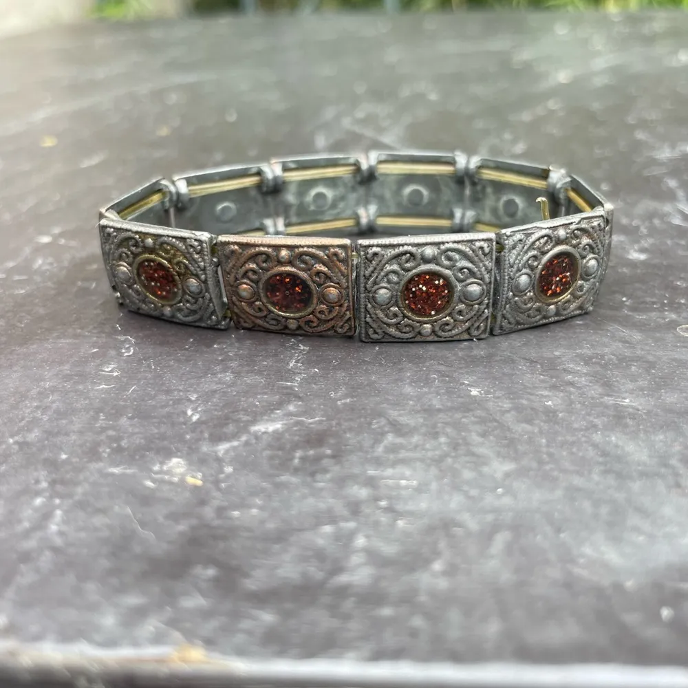 Mixed metal handmade bracelet - Image 4