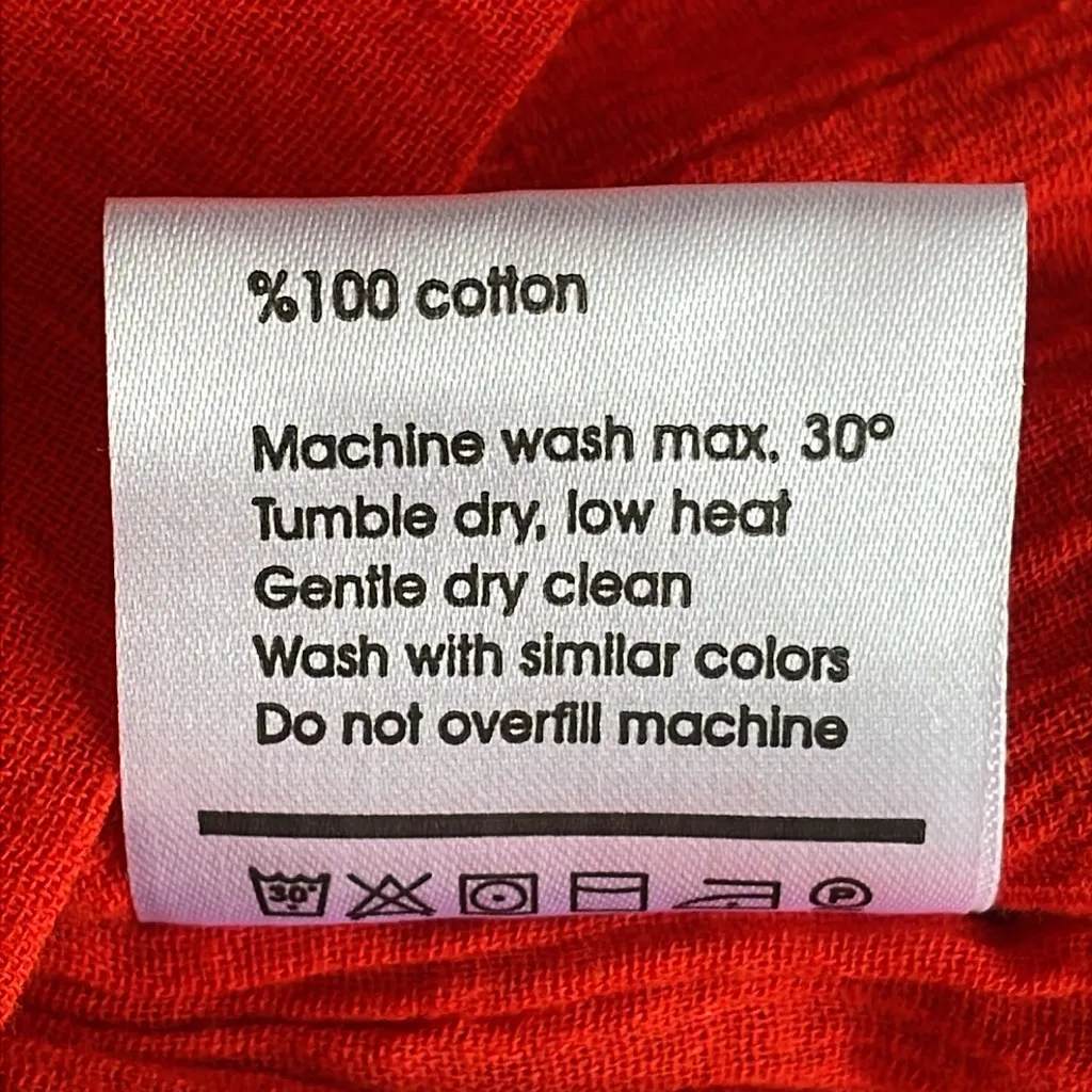 Sincerely Jules Red Peplum Tank Top with Bow Accent Size M - Image 5