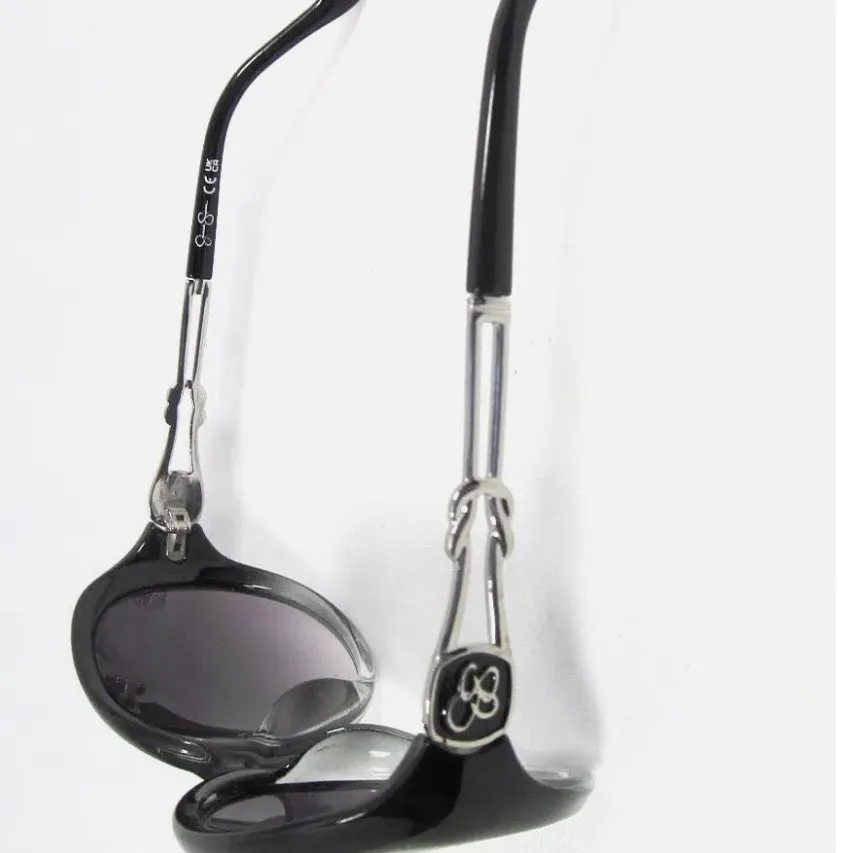 Jessica Simpson Black Oval Sunglasses - Image 4