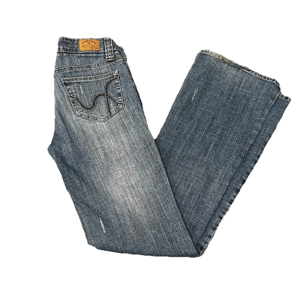 Hydraulic Bootcut Women’s Jeans Low Mid Rise Stretch 5/6 - Image 3