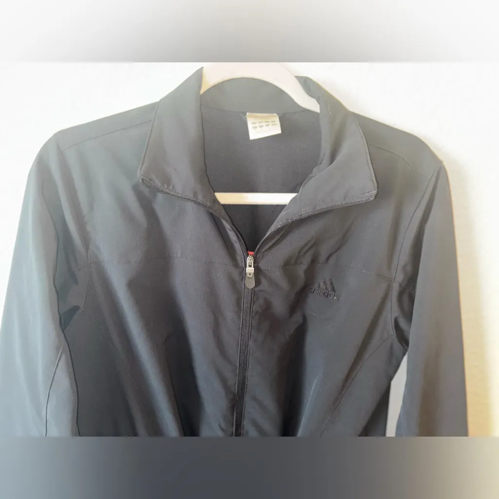 Adidas Women’s Long‎ Black Coat Jacket Size Small Athletic - Image 3
