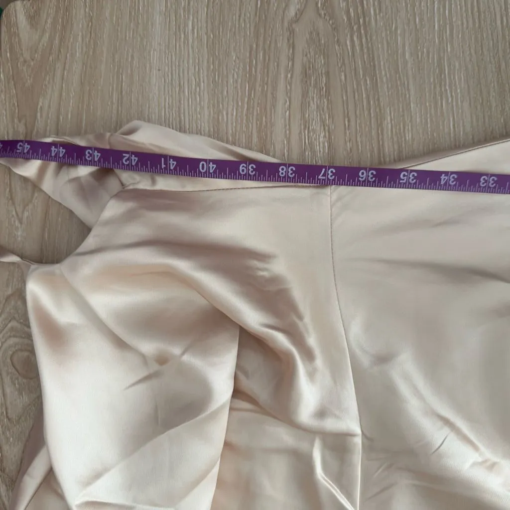 Hello Molly US 4 NEW Lavish Lowv Satin Maxi Dress Champagne NYE Holiday - Image 12