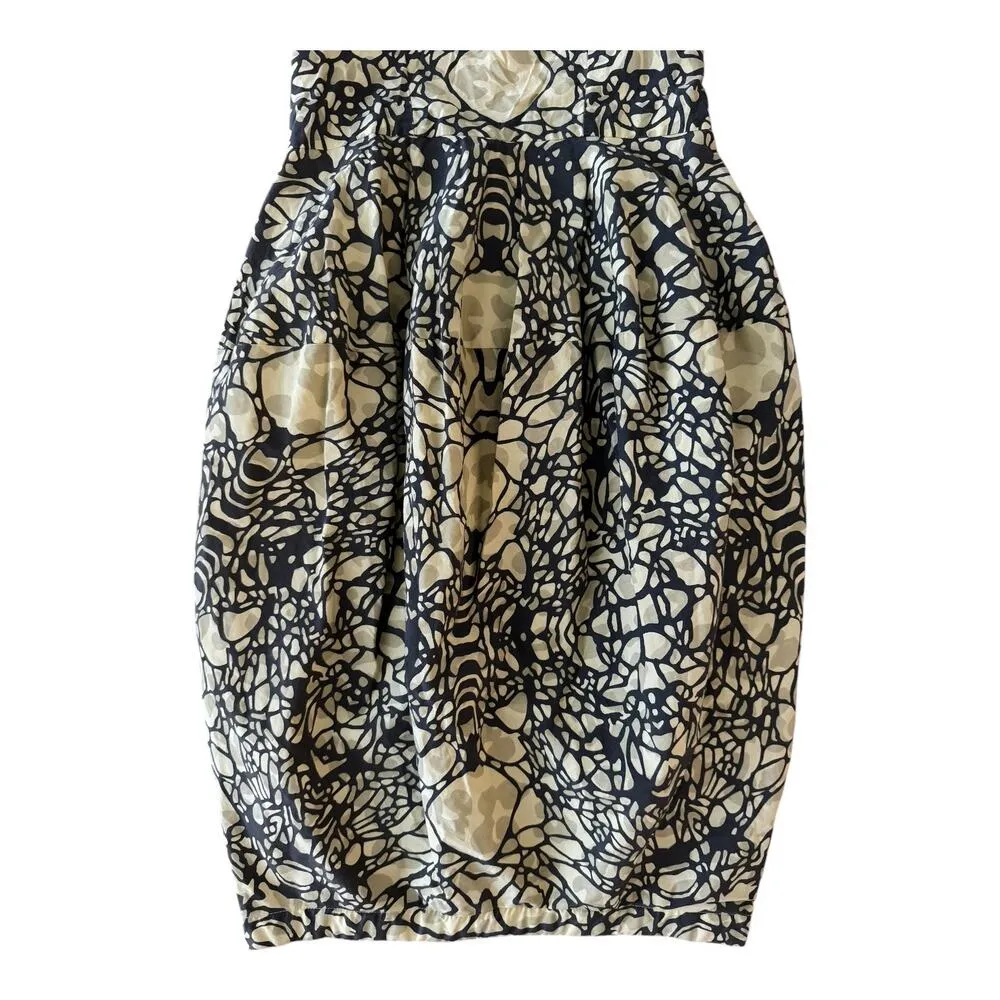 Anthropologie Racerback Cocktail Party Dress Inked Paradise By Fish Fry Size XS - Image 4