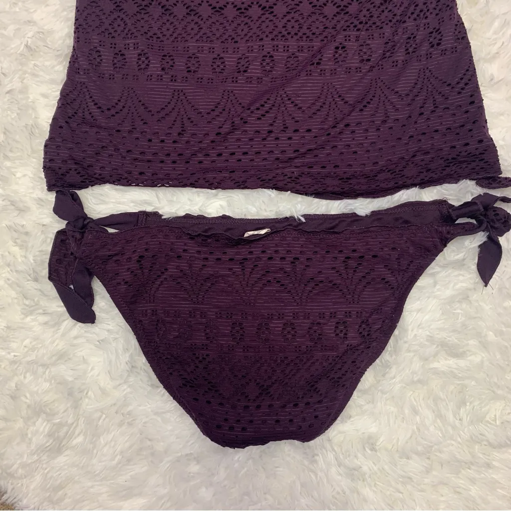 Mossimo Supply Co. Purple Bikini Top Size XL - Image 3