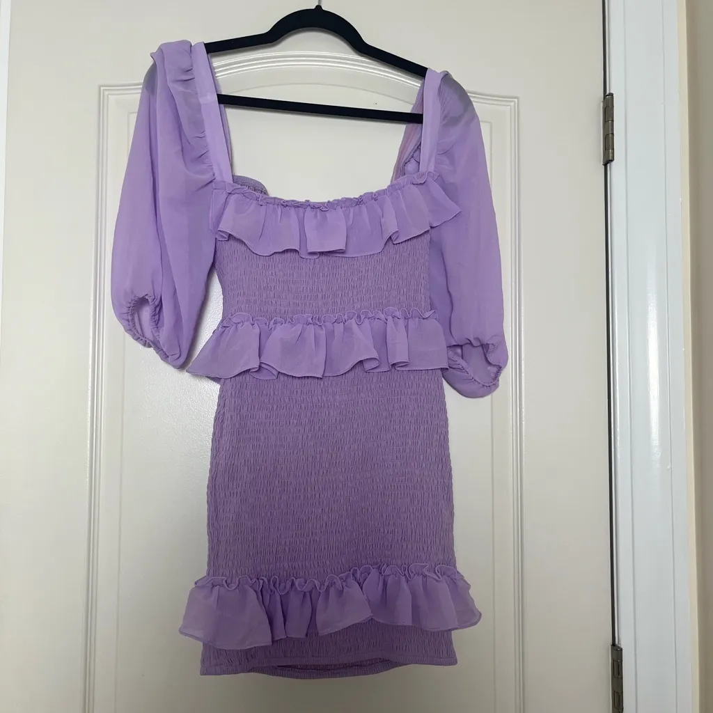 NWT Lovers + Friends Koda Mini Dress‎ in Lilac Purple - Image 4