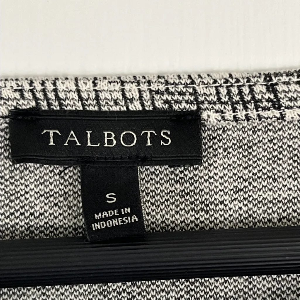 Talbots Gray Textured Blouse - Image 2