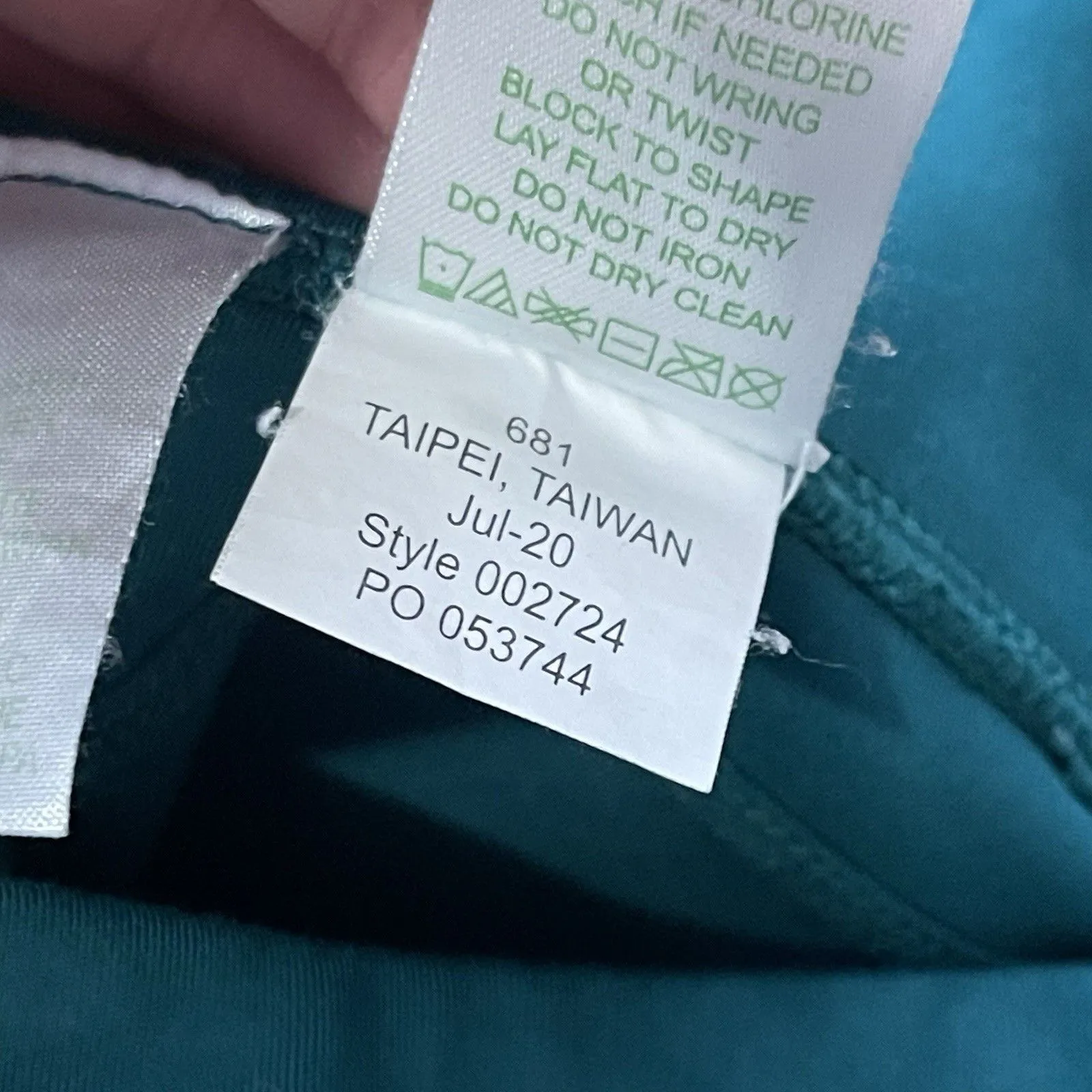 LILLY PULITZER Luxletic Leggings‎ Small Teal Animal Print Workout Gym Run Active - Image 4