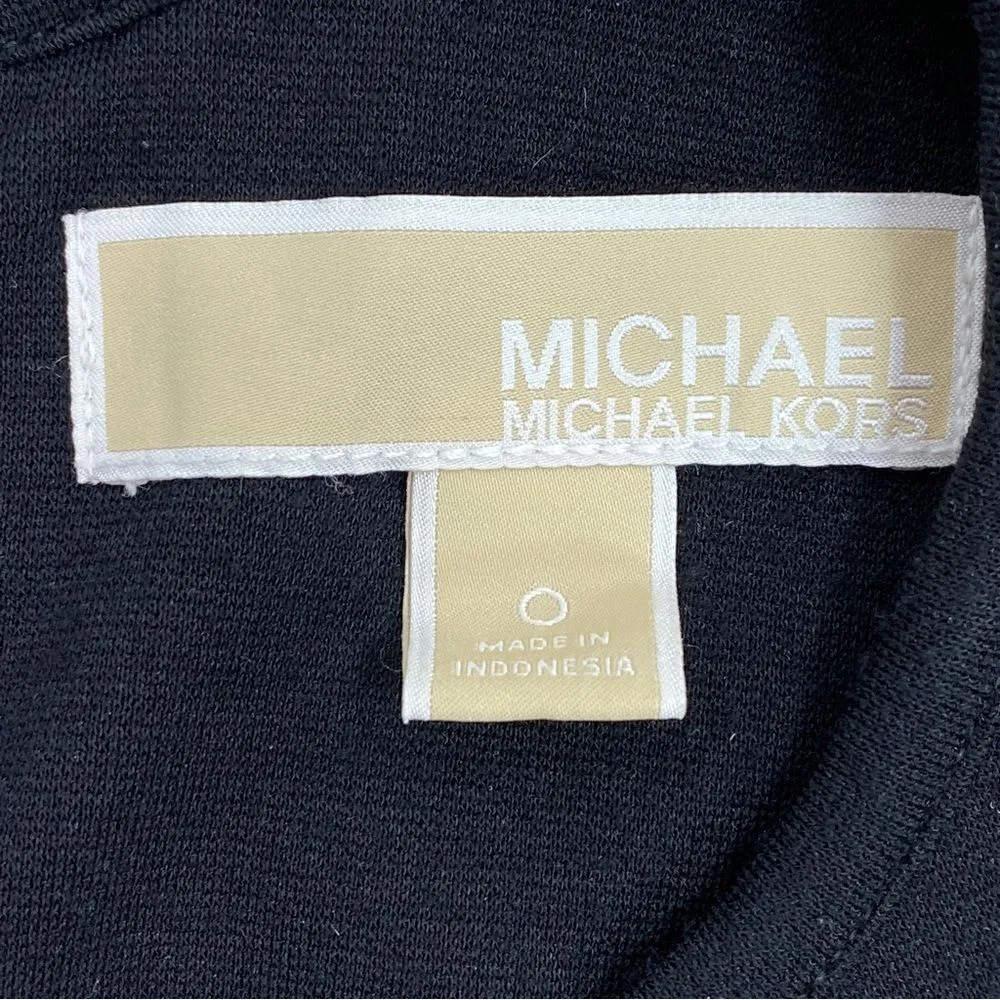 Michael Michael Kors Landsdown Herringbone Panel Dress Black 0 Black - Image 11