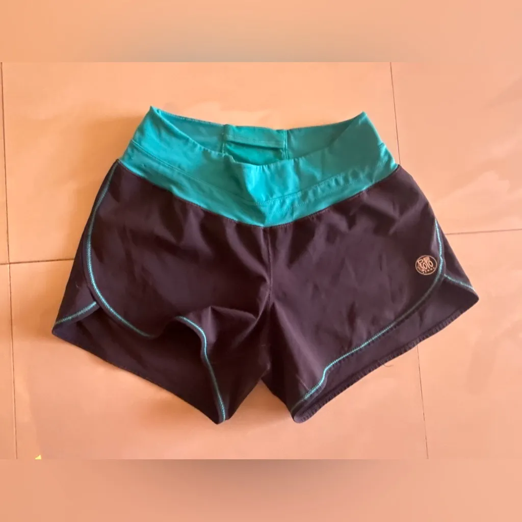 The Loto Women’s Running Shorts Size M Reflective Lined Gray, Blue. Waistbands Black Size M - Image 7