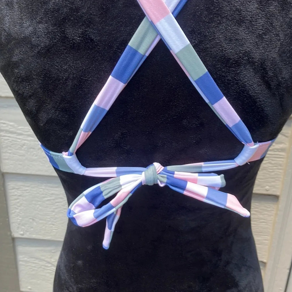 Raisins retro stripes size medium bikini top - Image 6