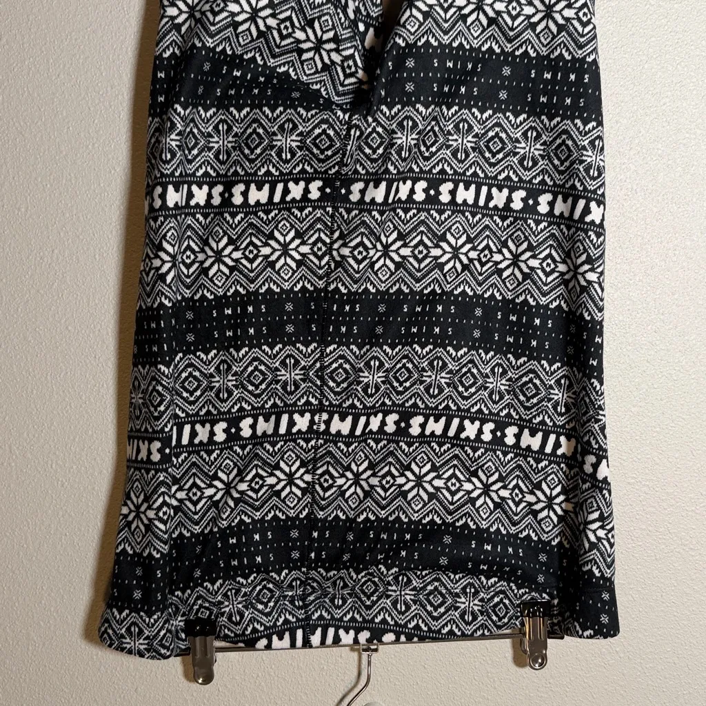 Skims plush pointelle logo leggings 2X NWT onyx fair isle - Image 6