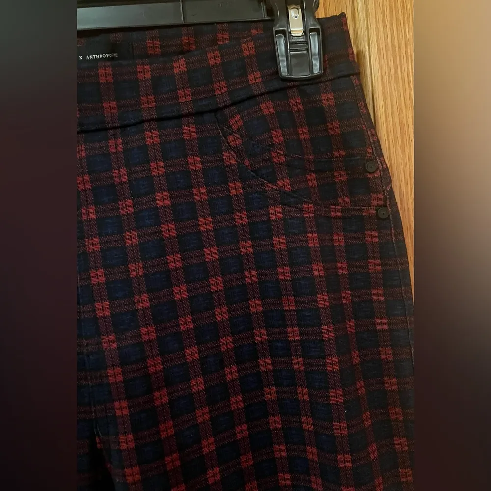 Sanctuary X Anthropologie Finchley Plaid Structured Sleek Leggings Pants Size XS - Image 7