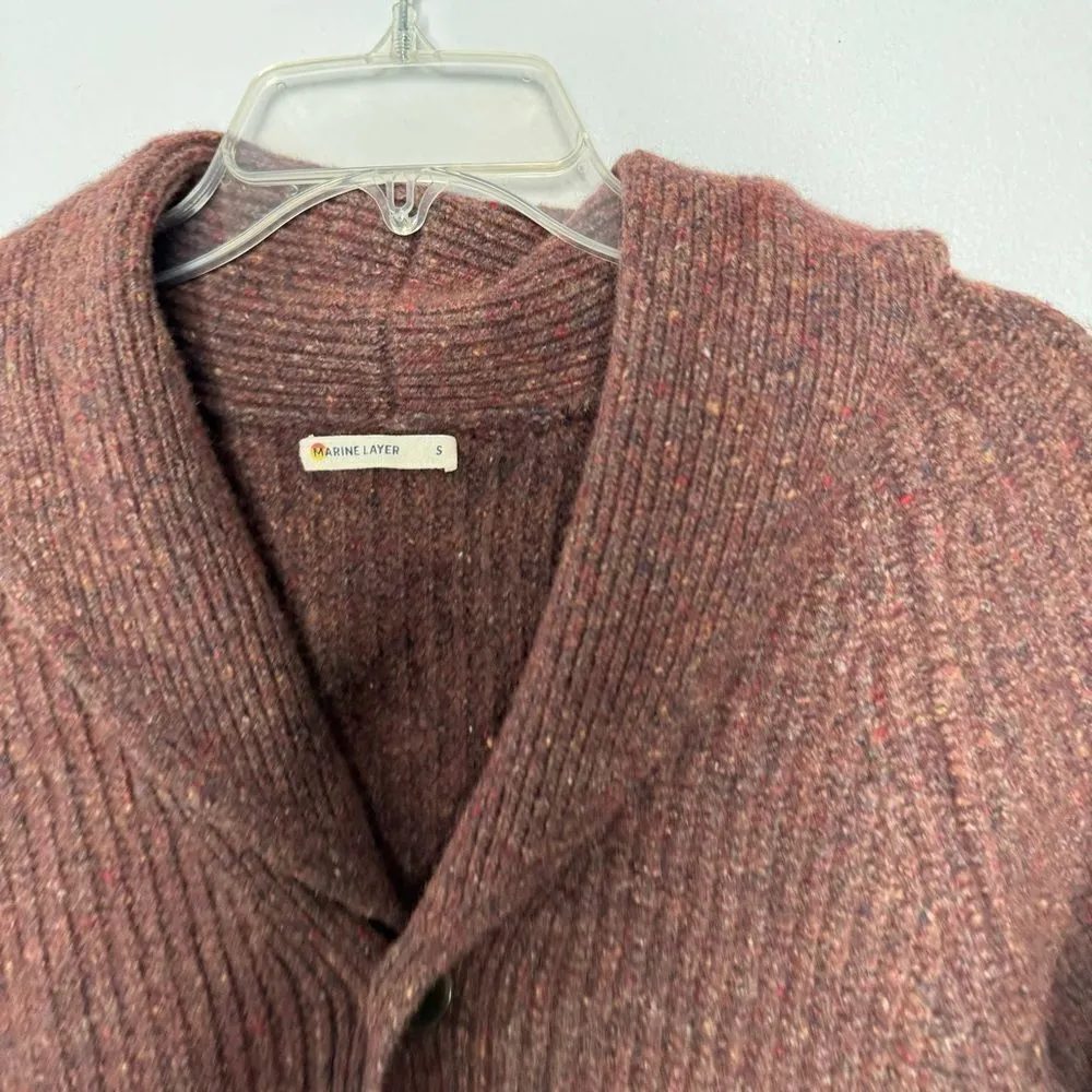 Marine Layer brown cardigan sweater - Image 3