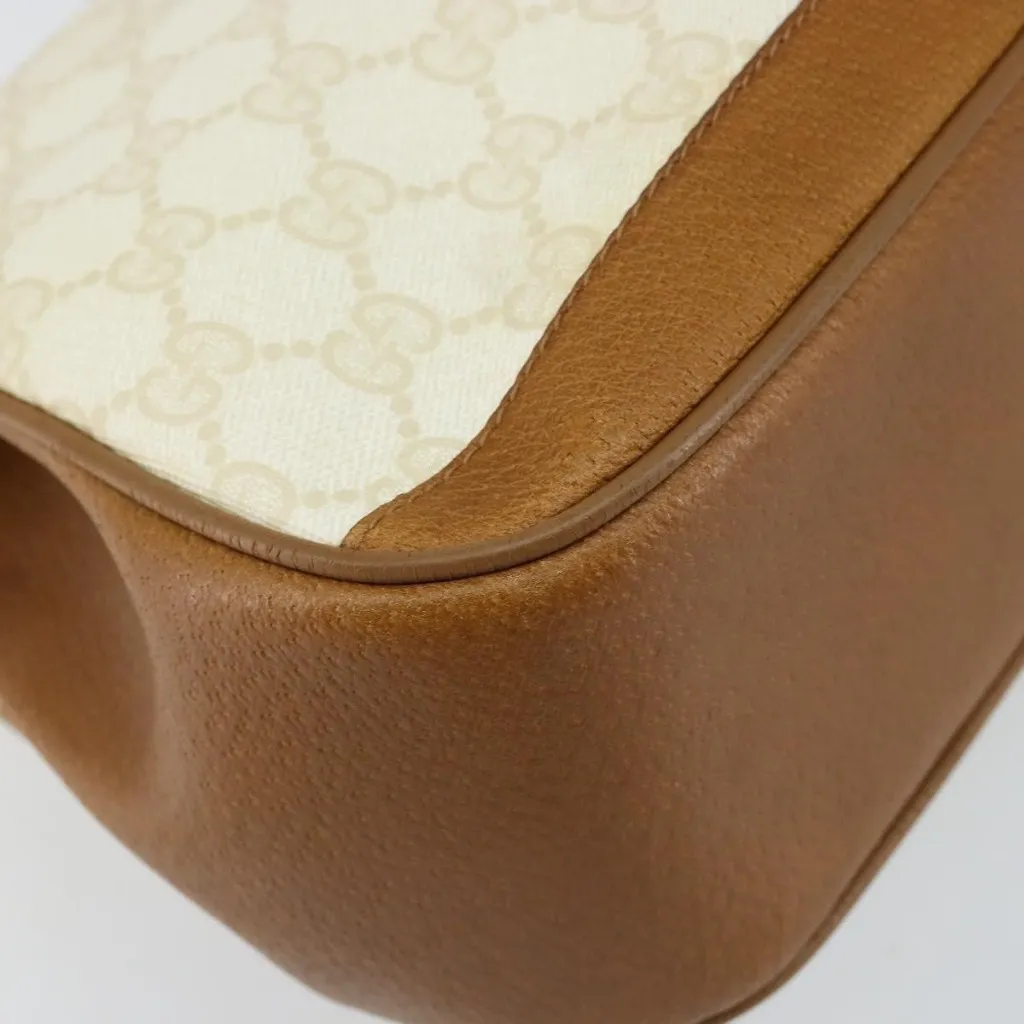  GG Supreme Shoulder Bag PVC Beige Gold 116 02 076 Authentic - Image 2