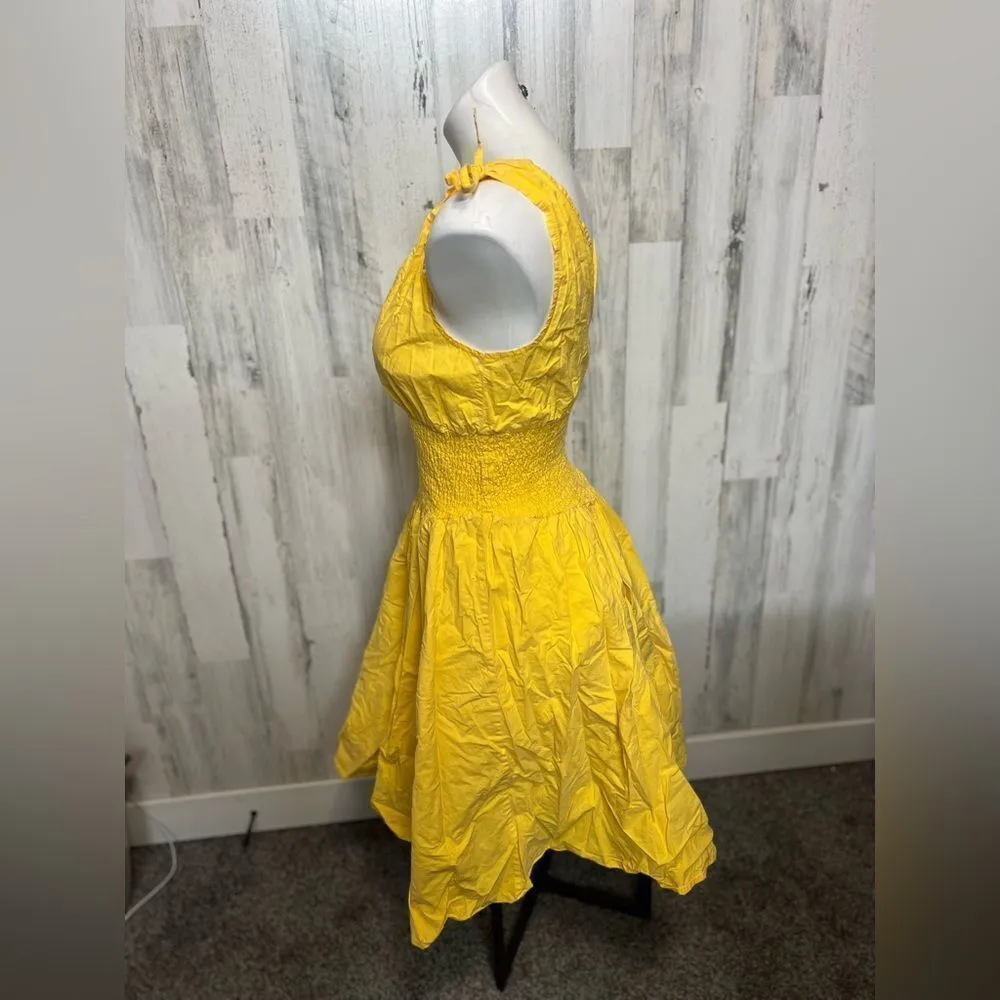 Yellow flare dress Gold Size M - Image 2