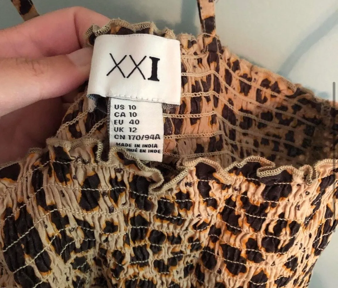 XXI Animal Print Dress - Image 3