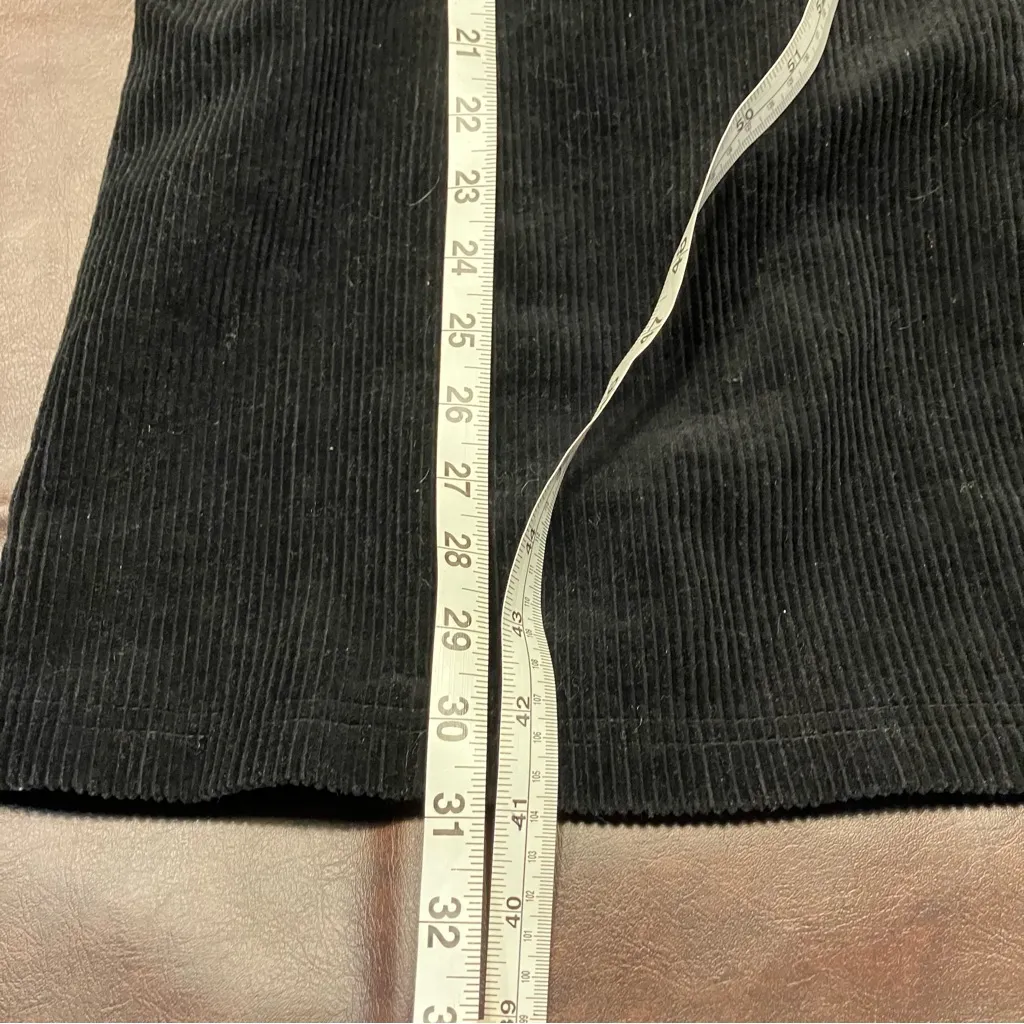 Forever 21 Corduroy Overall Mini Dress‎ Juniors Size M Black Steampunk Goth Punk - Image 10