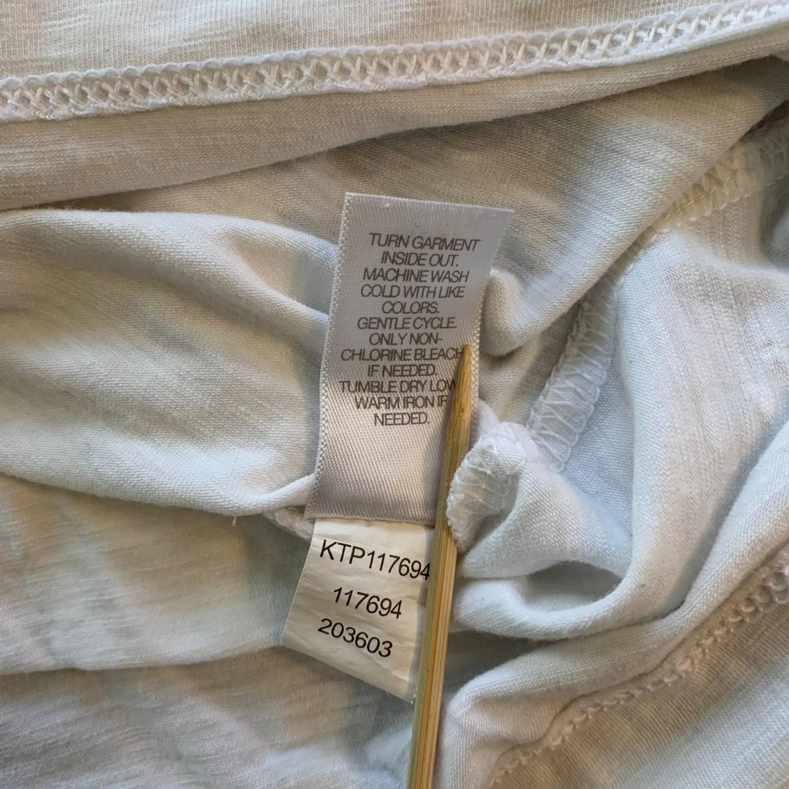 J.Jill Women's 3X White V Neck Short Sleeve‎ Casual Everyday T Shirt READ - Image 4