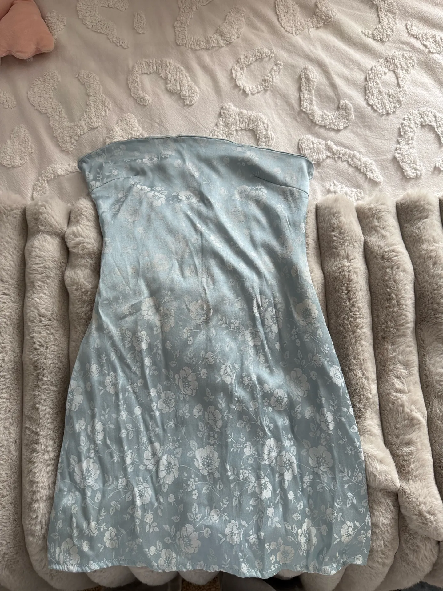 Princess Polly Ramie Strapless Mini Dress Blue - Image 2