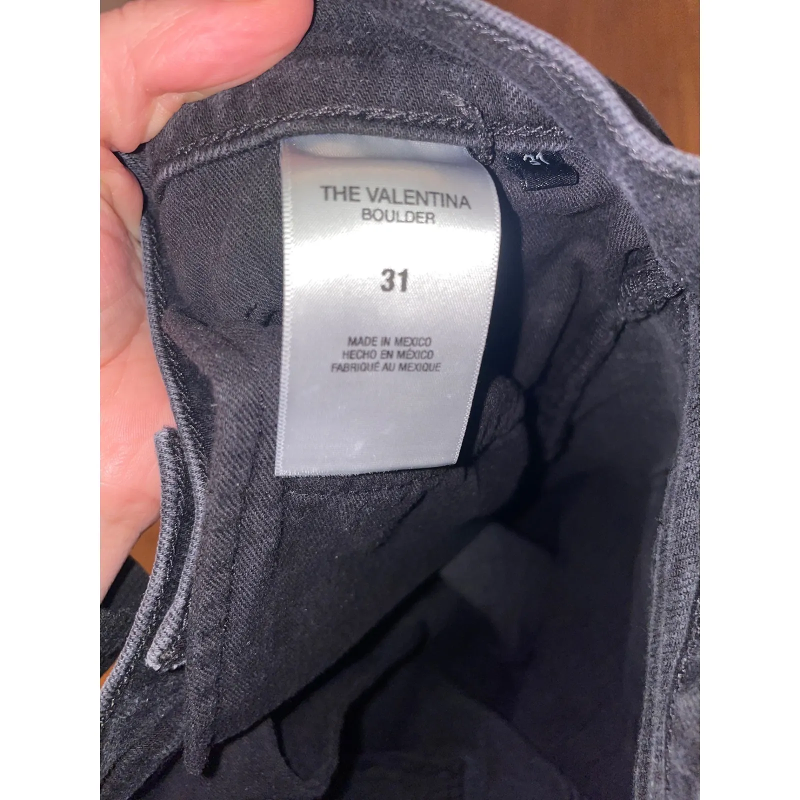 Favorite Daughter THE VALENTINA TOWER SUPER HIGH RISE jean in boulder sz 31 Black - Image 4