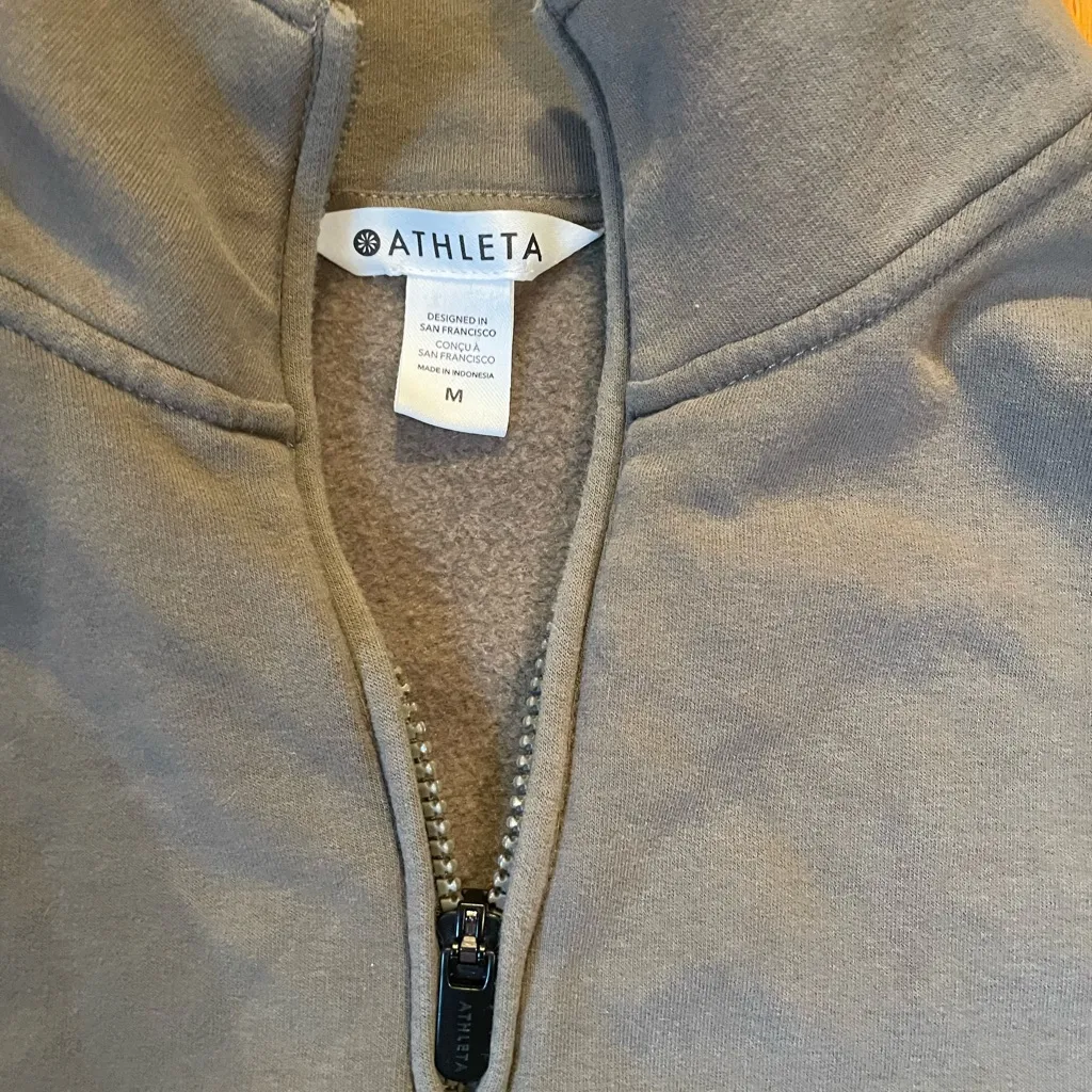 Athleta Women’s Olive Half-Zip Sweater - Image 3