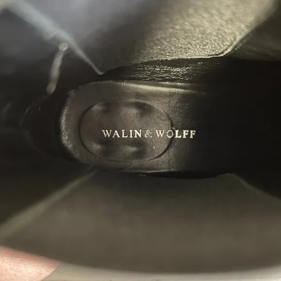 Walin & Wolff Ankle Boots Taupe Suede Leather Chelsea Booties Size 38 Italy Tan - Image 6