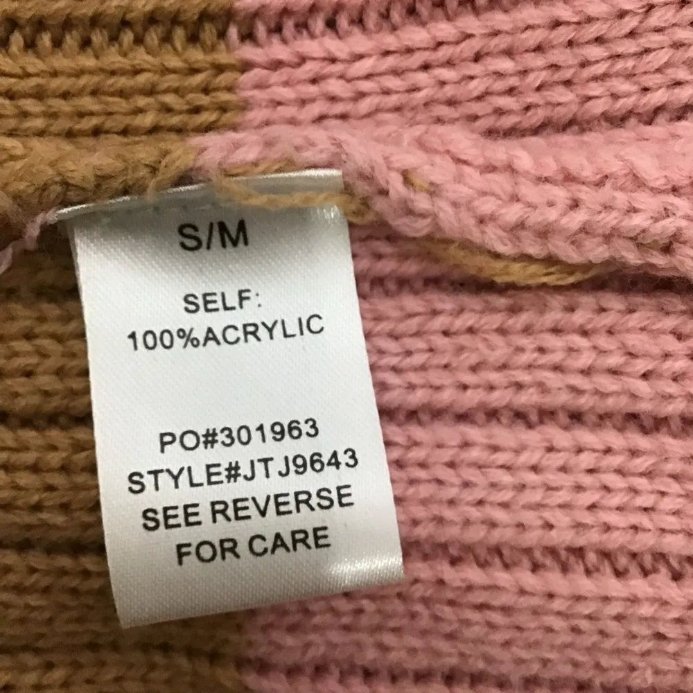 Promesa Animal Print Bell Sleeves Round Neck Multi Colored Size‎ S/M Sweater - Image 7