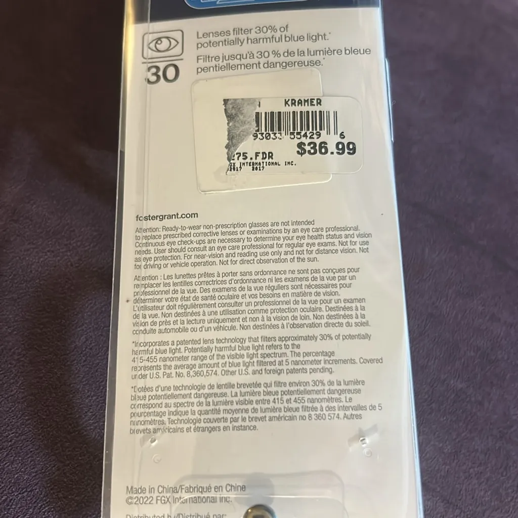 Foster Grant NWT  +2.75 Blue Light EReaders - Image 6