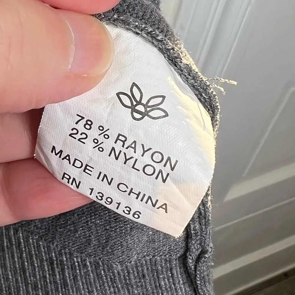 Free w/ purchase Open Front Gray Cardigan Sweater Women’s Size Small Rope Detail - Image 7