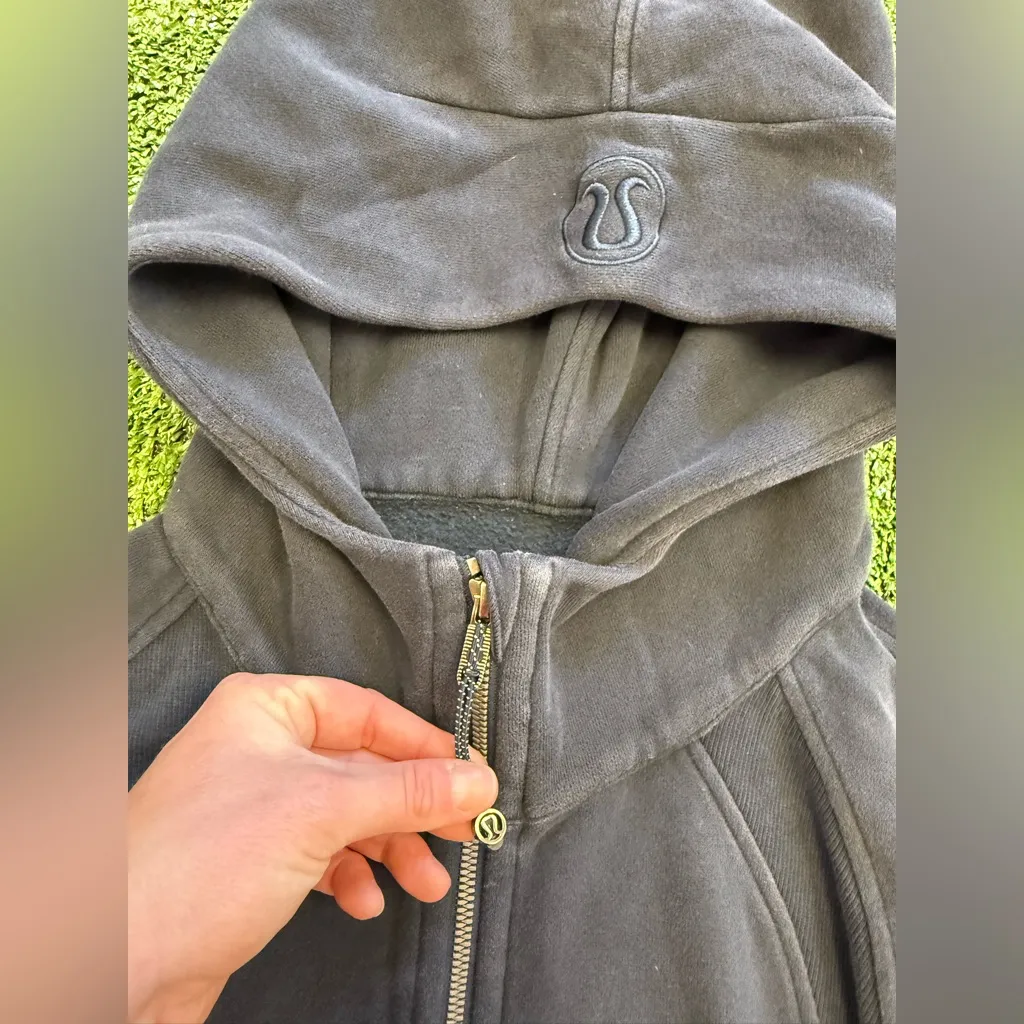 Lululemon Scuba Oversized 1/2 Zip Hoodie in True Navy, Size M/L - Image 4
