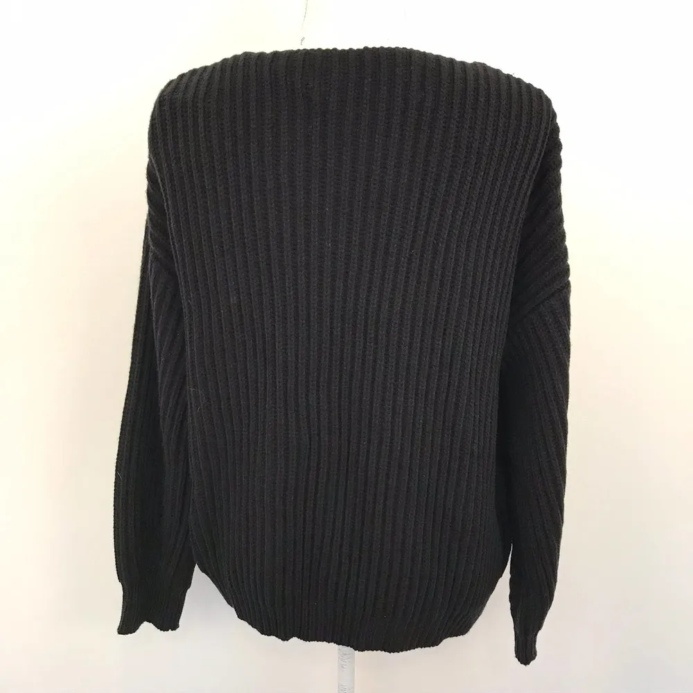 NWT Code X Mode Knit Black Cardigan Sweater Size Large - Image 6