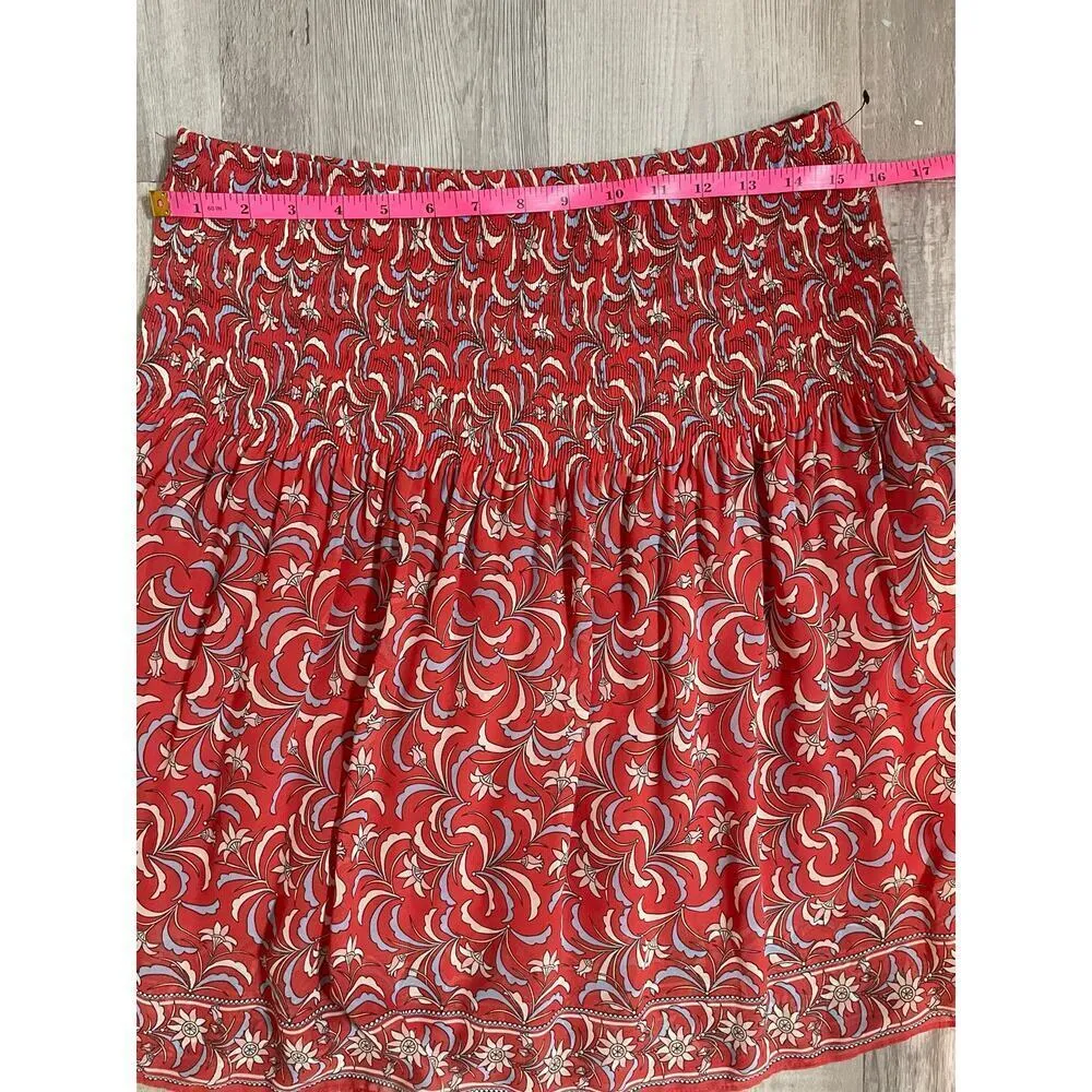 Max Studio Women's Short Printed Pleated Skirt size Medium - Image 4