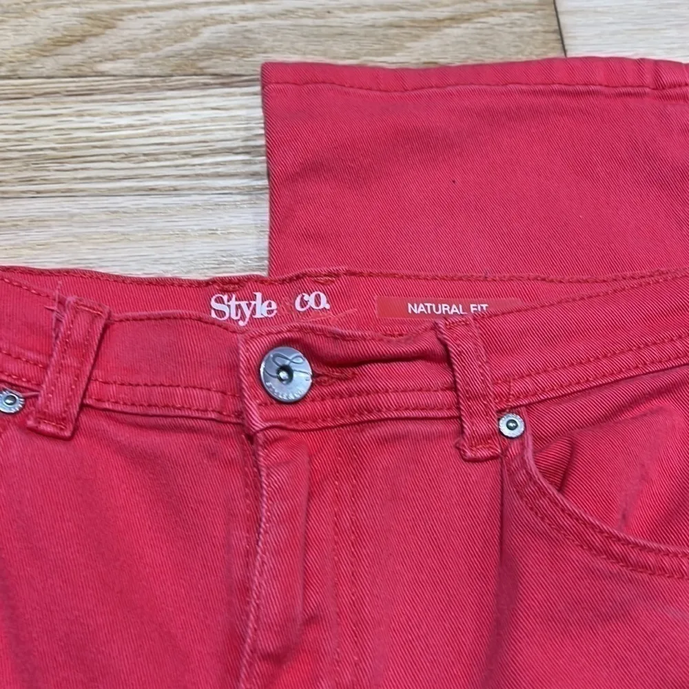 Style & Co Natural Fit Salmon Denim Jeans Women's Size 6 - Image 2