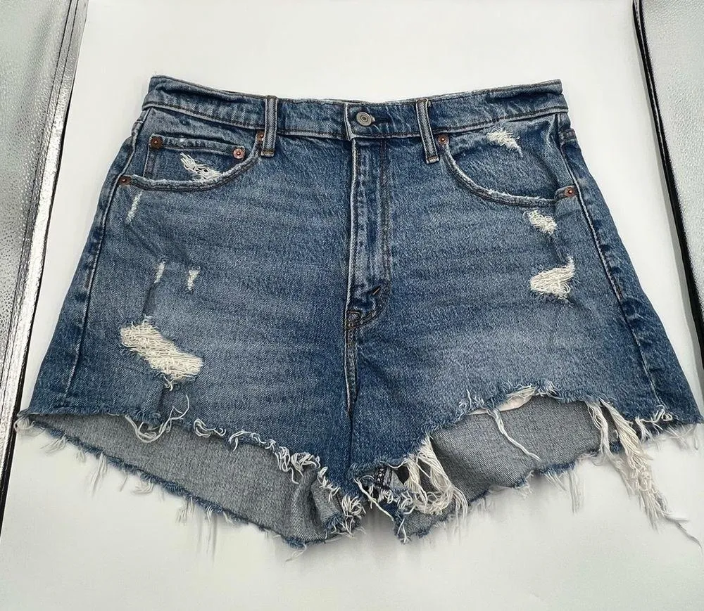 Abercrombie & Fitch High Rise Mom Shorts - Image 3